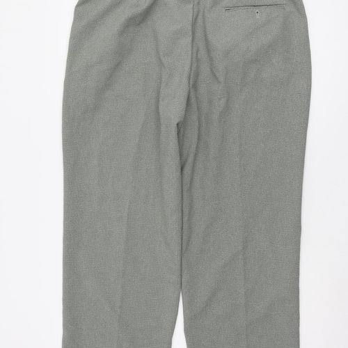 C&A Men's Grey Check Trousers L