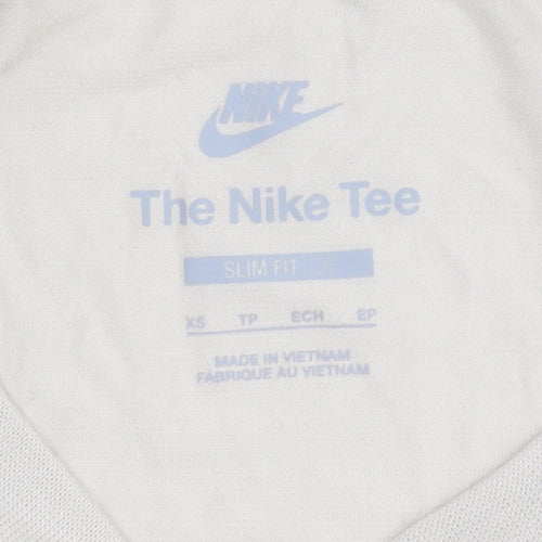Nike Women's Beige Cropped T-Shirt XS