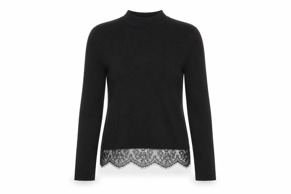 Front view of Jacqueline de Yong Women's Black XS jumper