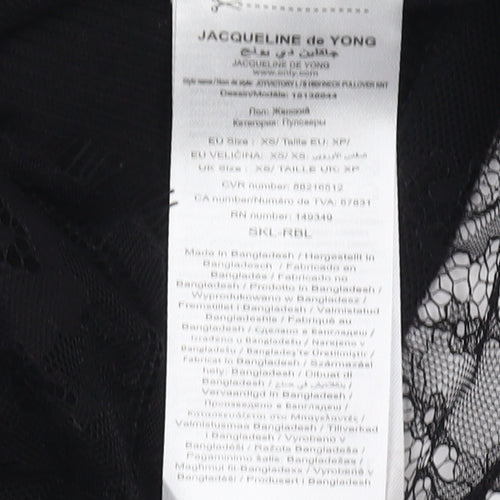 Jacqueline de Yong Women's Black XS Pullover Jumper