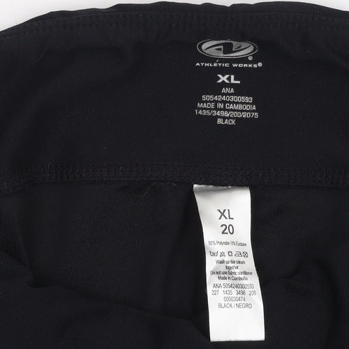Athletic Works Women's Black XL Active Trousers