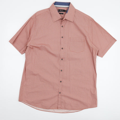 Jeff Banks Men's Multicoloured Slim Fit Shirt L