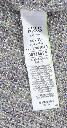 Marks and Spencer Women's Multicoloured Pullover Size 18