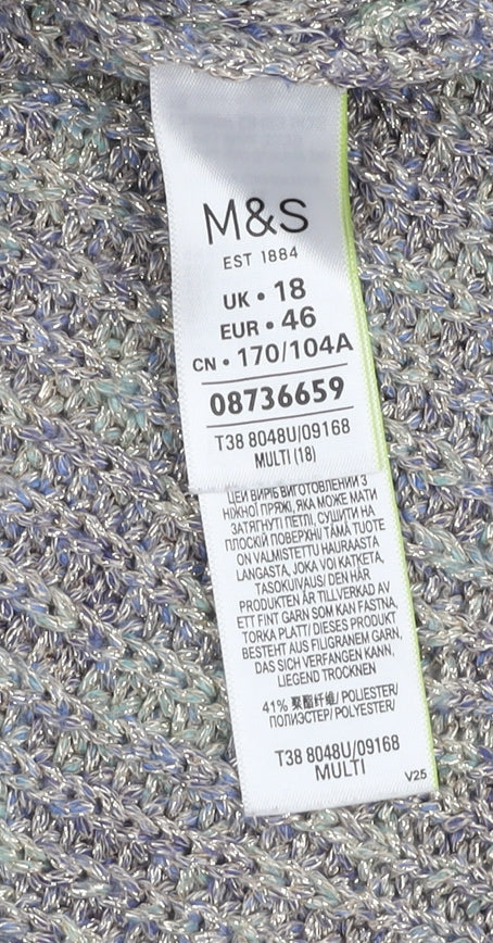Marks and Spencer Women's Multicoloured Pullover Size 18