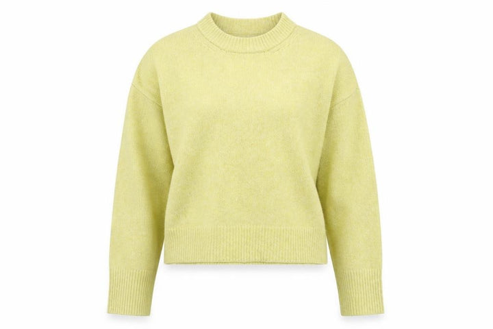 Abercrombie & Fitch Women's Yellow Mock Neck Pullover Jumper S