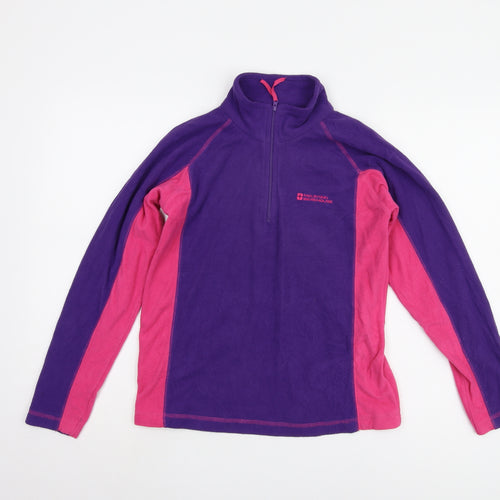 Mountain Warehouse Girls Purple Pink Fleece Sweatshirt 11-12
