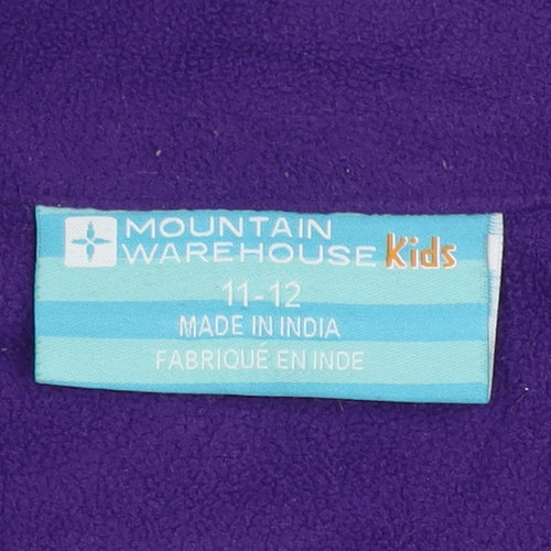 Mountain Warehouse Girls Purple Pink Fleece Sweatshirt 11-12