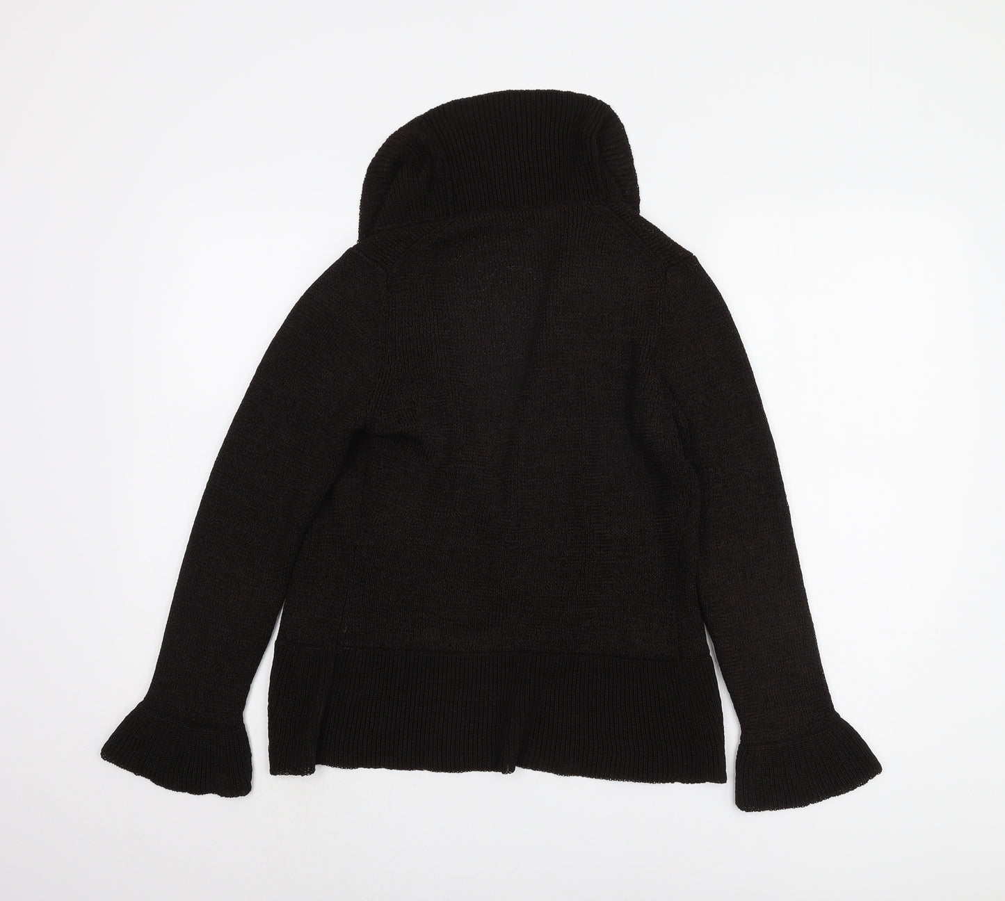 Viyella Women’s Black Open Front Cardigan M Knitwear