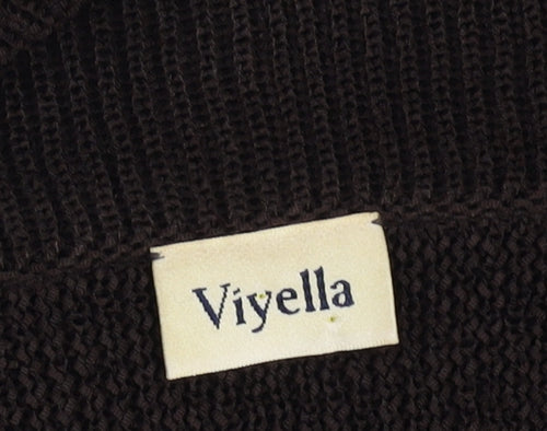 Viyella Women’s Black Open Front Cardigan M Knitwear