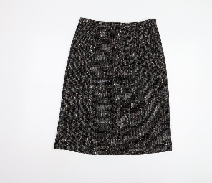 Viyella Women's Black Petite Skirt UK 10