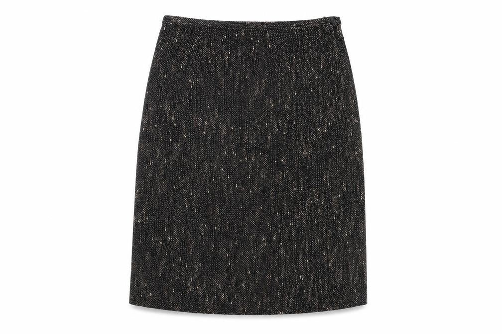 Front view of Viyella Women's Black Petite Skirt UK 10