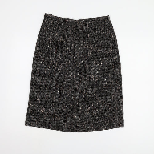 Viyella Women's Black Petite Skirt UK 10
