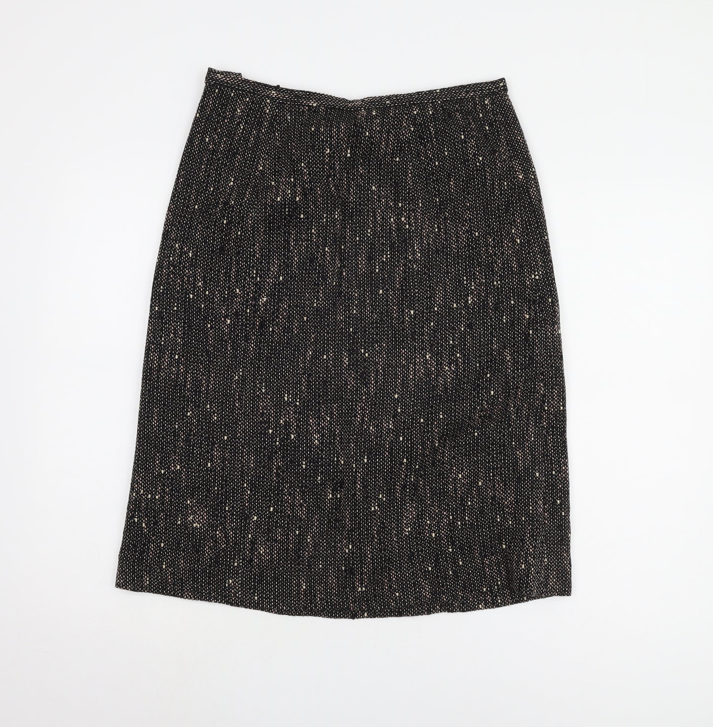 Viyella Women's Black Petite Skirt UK 10