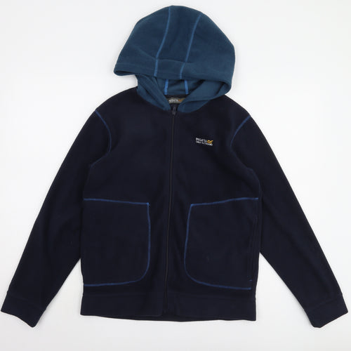 Regatta Boys Blue Hooded Jacket - Size 14