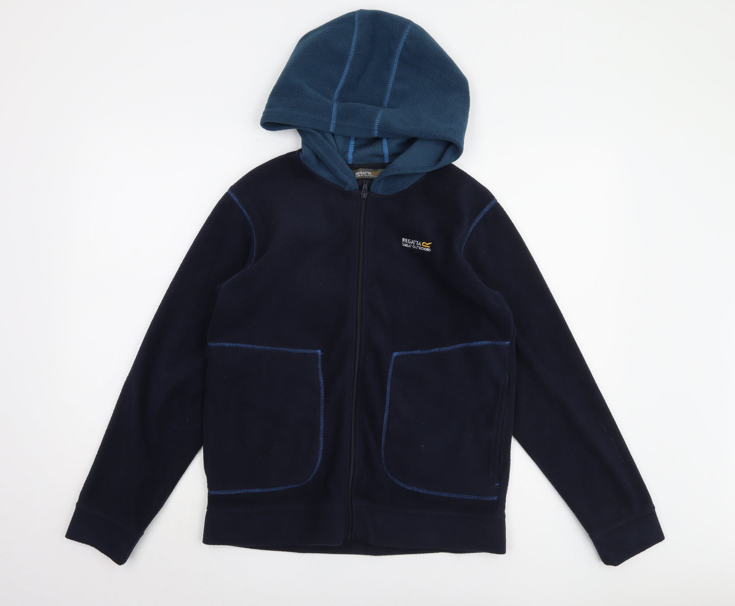 Regatta Boys Blue Hooded Jacket - Size 14