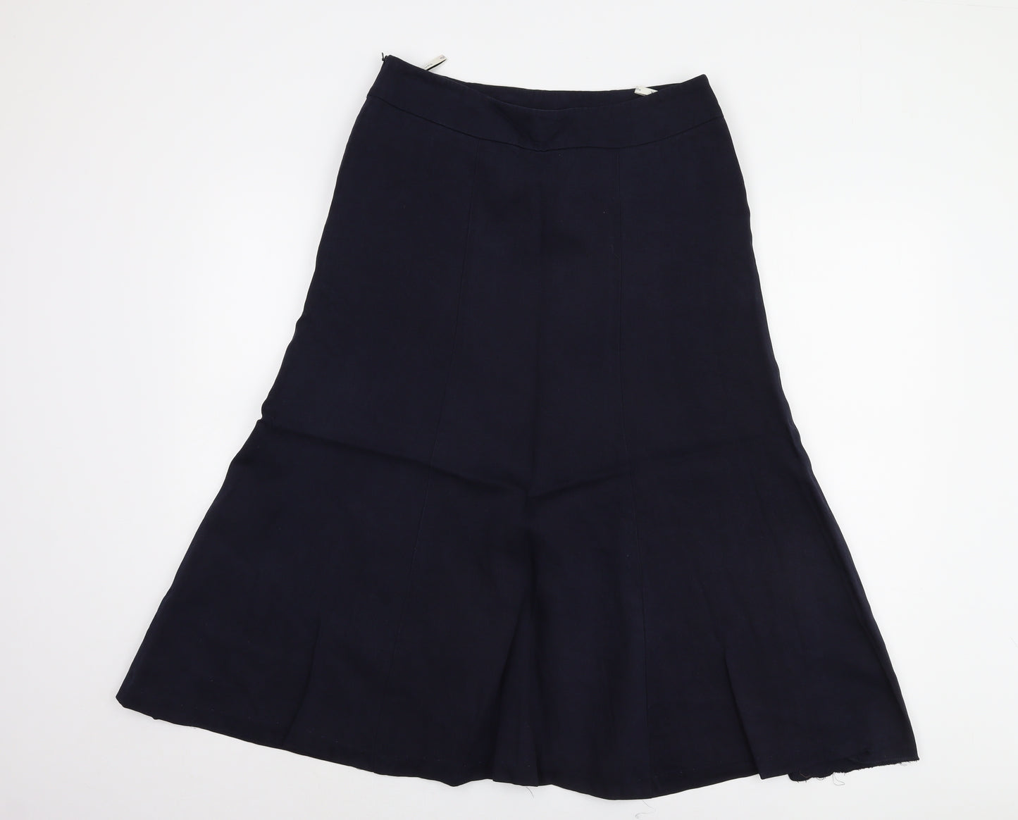 Viyella Women's Blue A-Line Midi Skirt Size 10