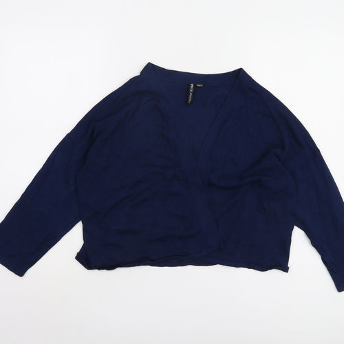 Capsule Women's Blue V-Neck Long Sleeve Jumper Size 16/18