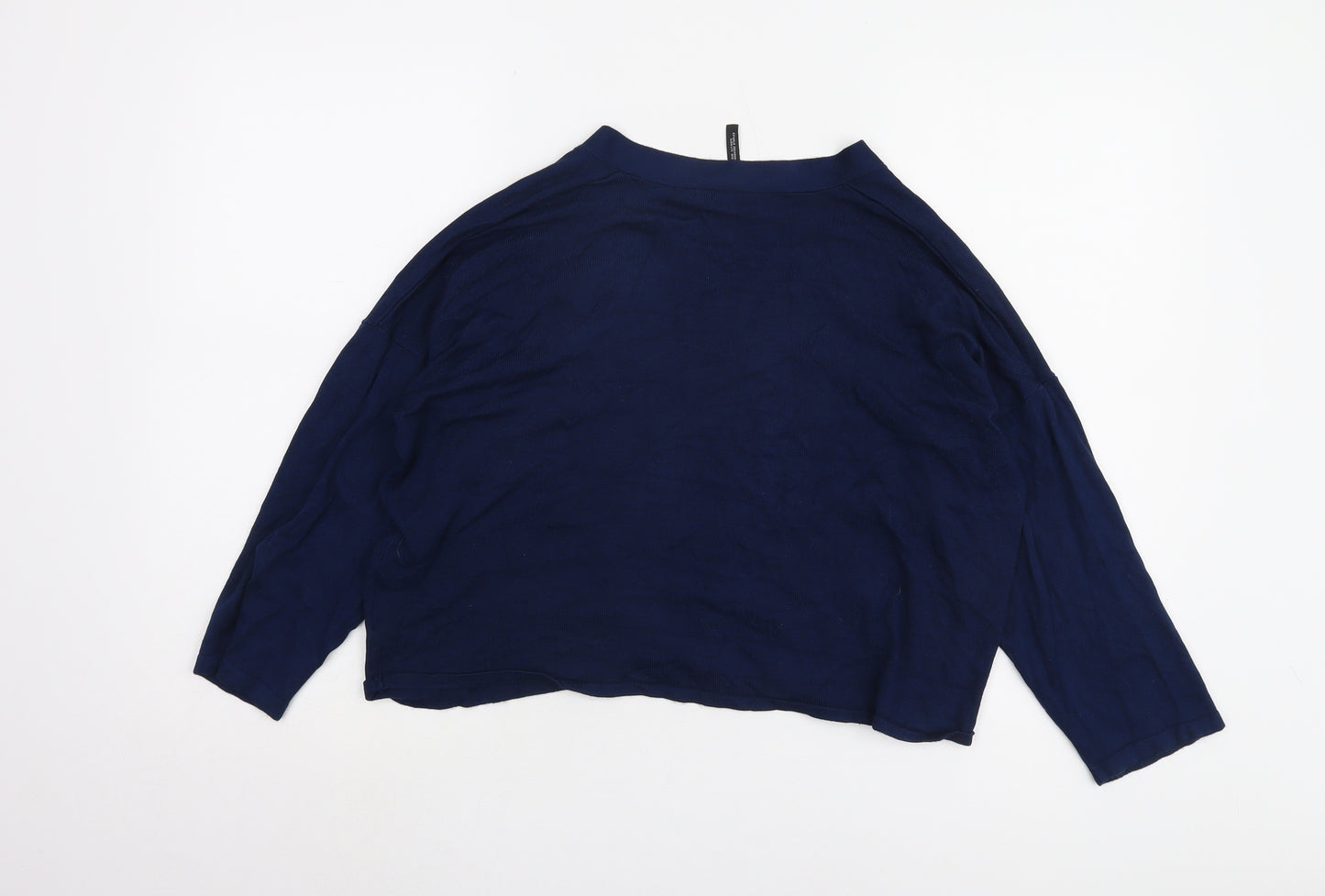 Capsule Women's Blue V-Neck Long Sleeve Jumper Size 16/18