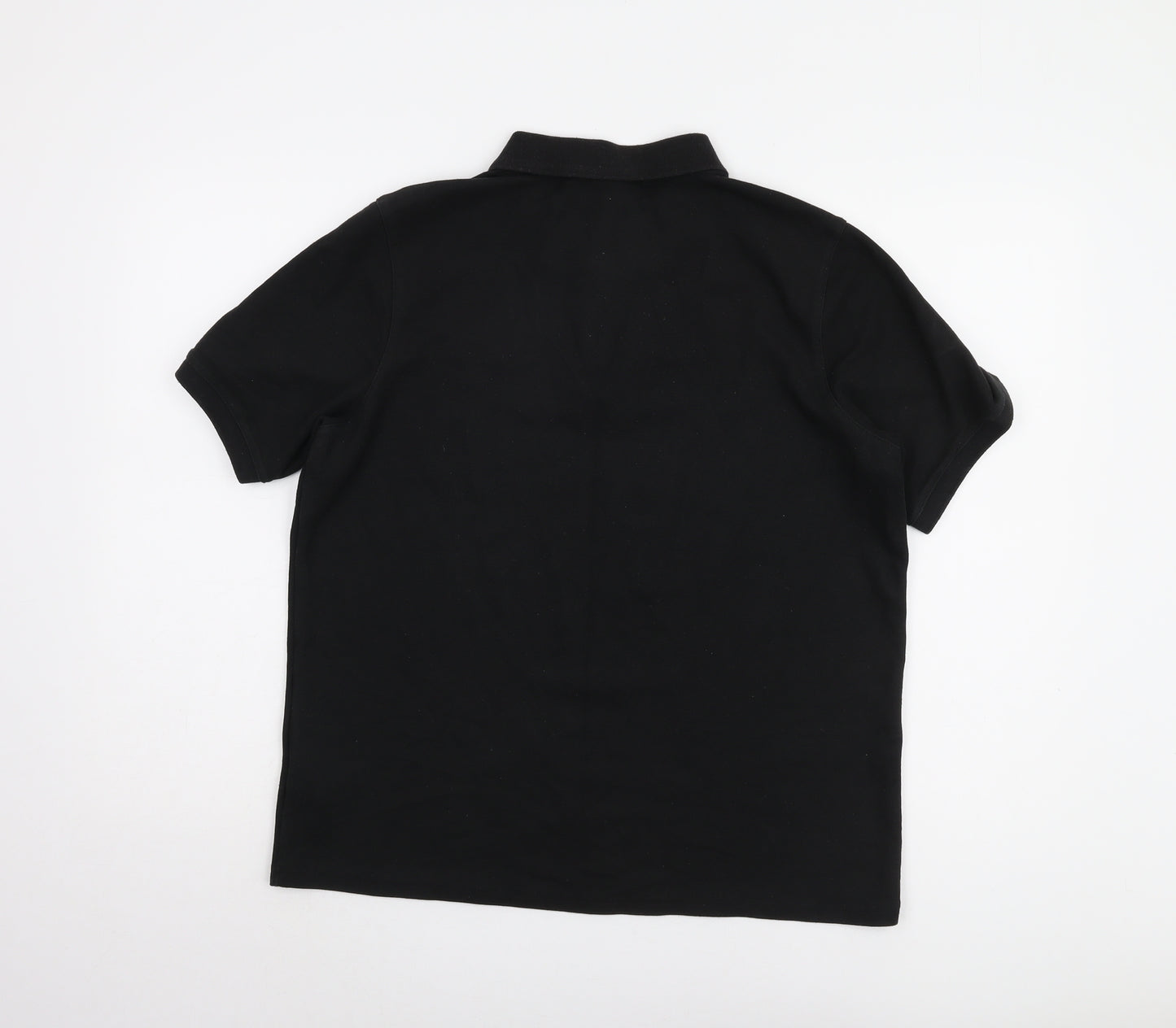 Slazenger Men's Black Polo Shirt L - Casual Solid Short Sleeve