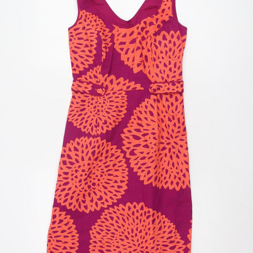 Boden Women's Multicoloured Floral Sheath Dress Size 12