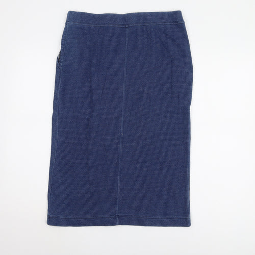 White Stuff Women's Blue Midi Pencil Skirt Size 12
