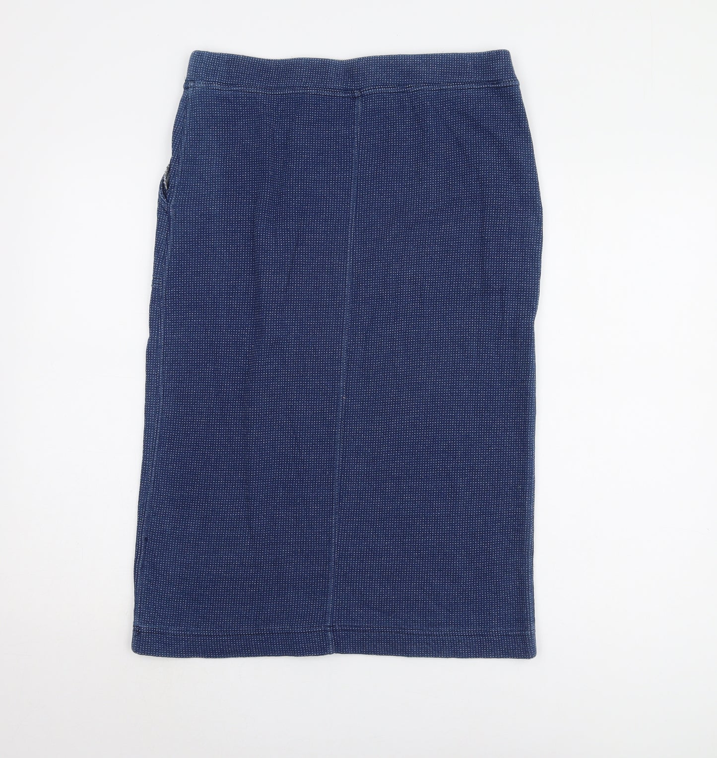 White Stuff Women's Blue Midi Pencil Skirt Size 12