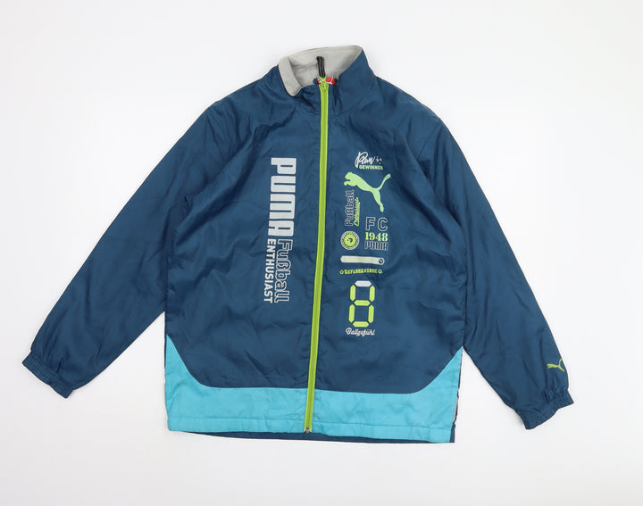 Puma Boys Blue Track Jacket, Size 12Y, Sports Activewear