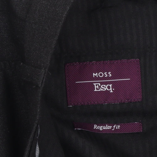Moss Esq. Men's Black Dress Pants Size 36 Regular Fit