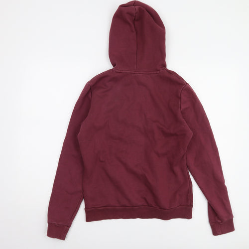 Puma Unisex Red Pullover Hoodie M Casual