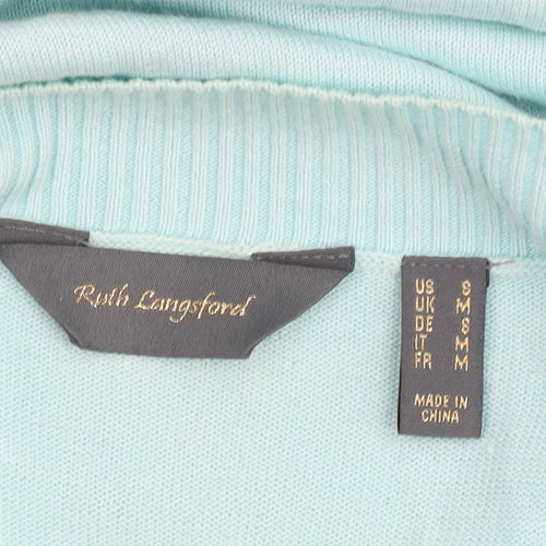 Ruth Langsford Women's Blue V-Neck Pullover Jumper S