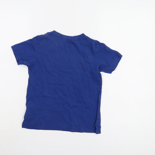 Nike Boys Blue Graphic T-Shirt - Size 5-6 Years