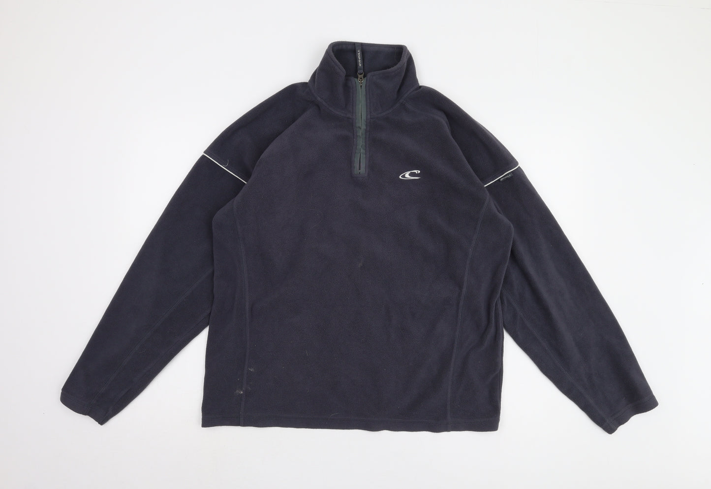 O'Neill Men's Blue 1/4 Zip Fleece Sweatshirt M