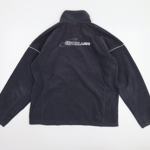 O'Neill Men's Blue 1/4 Zip Fleece Sweatshirt M