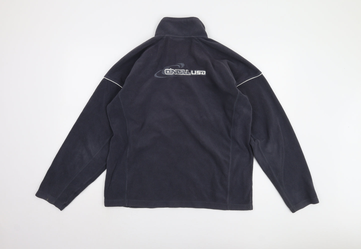 O'Neill Men's Blue 1/4 Zip Fleece Sweatshirt M