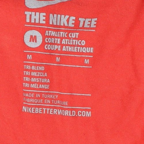 Nike Women's Red T-Shirt, M, Athletic Fit