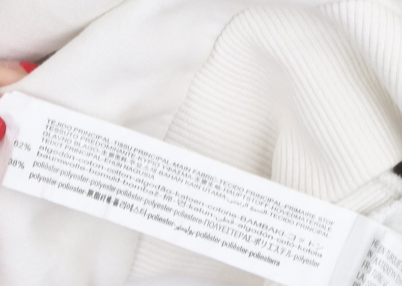 Stradivarius Women's White Logo Pullover Sweatshirt Size 12