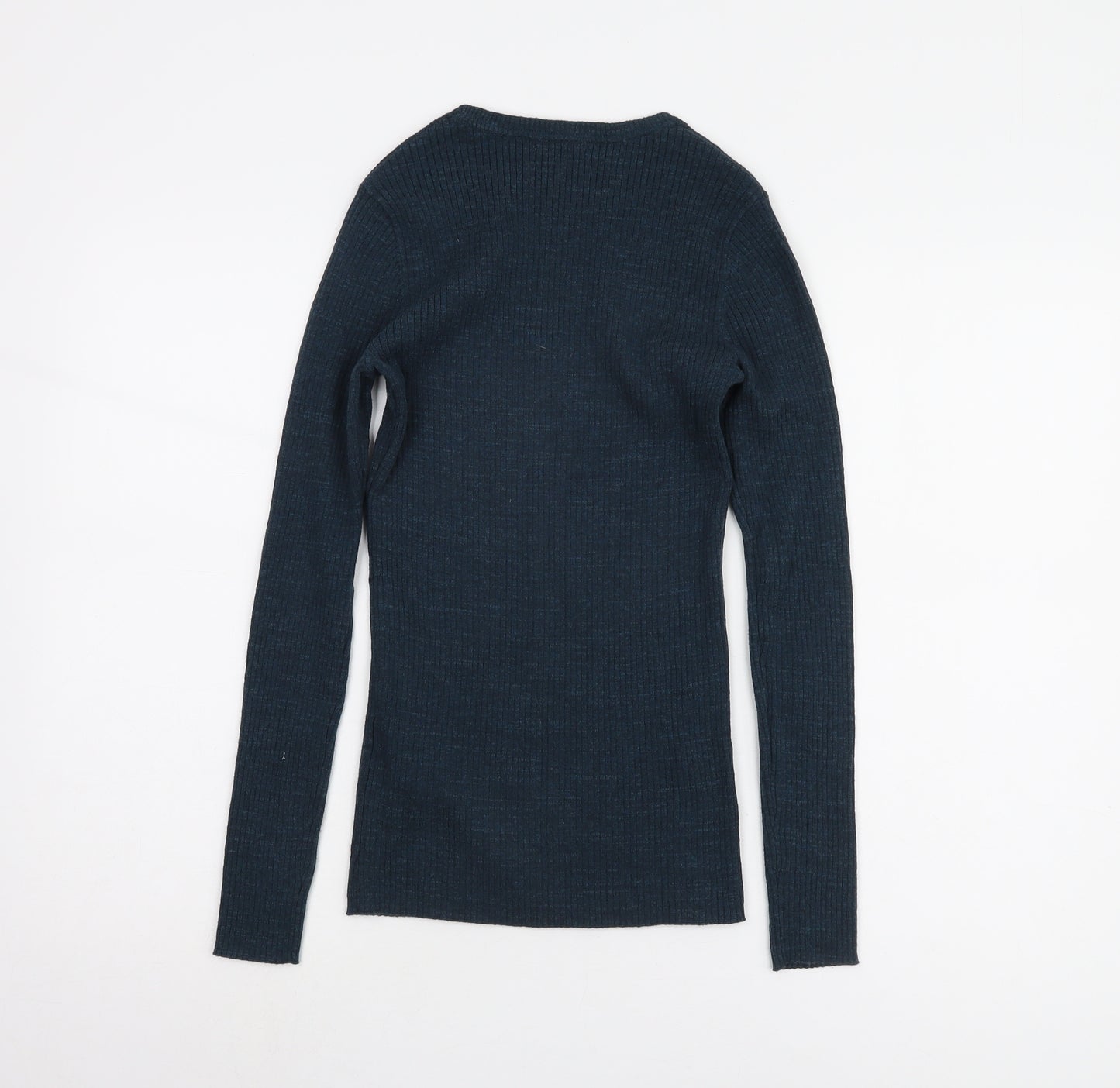 Fat Face Women's Blue Crew Neck Pullover Jumper Size 8