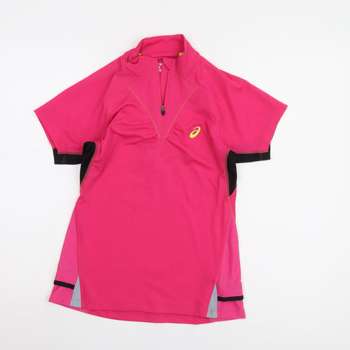 Asics Women’s Pink Short Sleeve Athletic Top, S