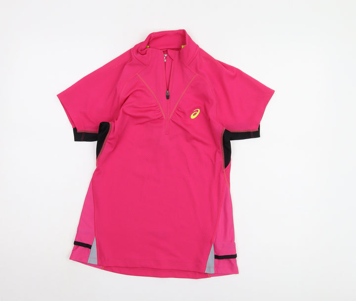 Asics Women’s Pink Short Sleeve Athletic Top, S