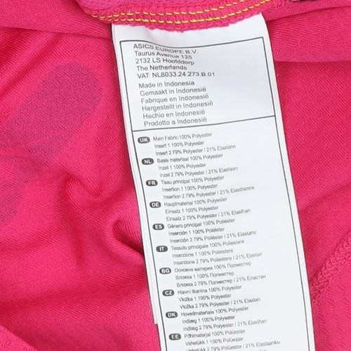 Asics Women’s Pink Short Sleeve Athletic Top, S