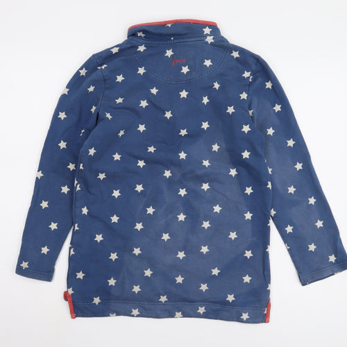 Joules Girls Blue Star 1/4 Zip Sweatshirt 11-12 Years