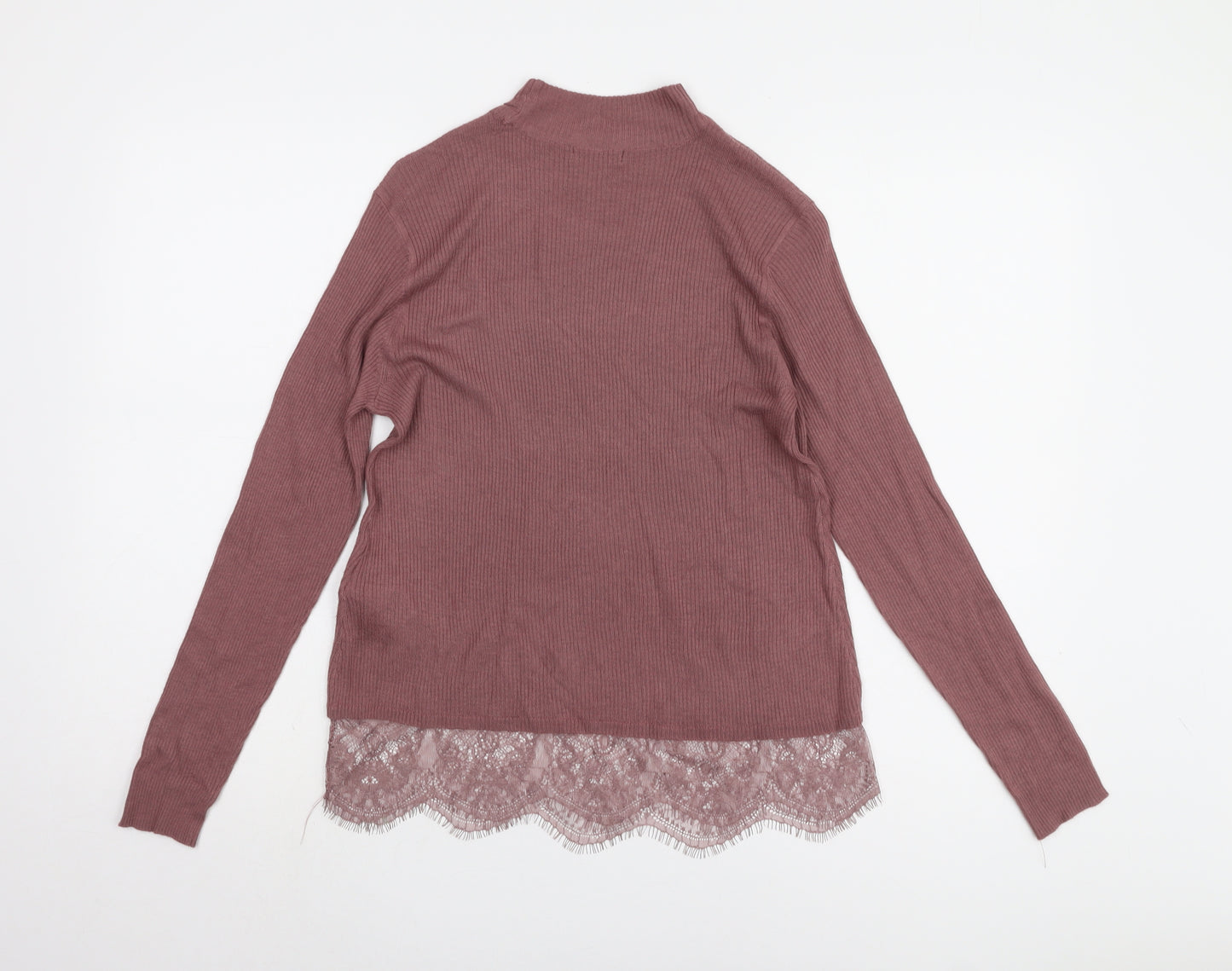 Jacqueline de Yong Women's Purple Knit Pullover Jumper - S