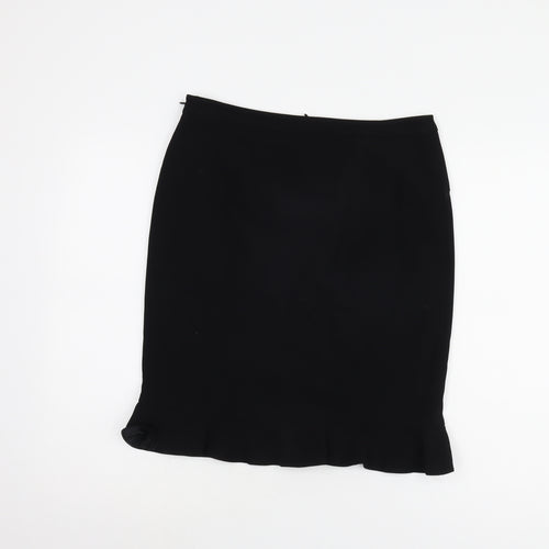 Jigsaw Women's Black Wool Pencil Skirt Size 10
