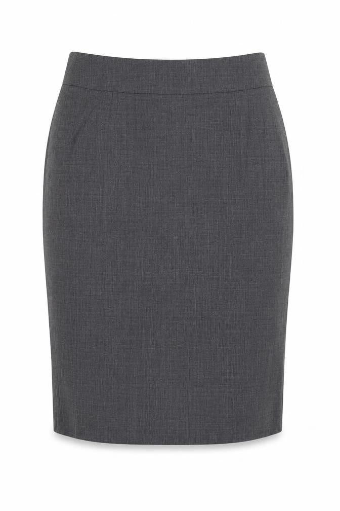 Front view of BOSS Hugo Boss Women's Grey Pencil Skirt, size 8