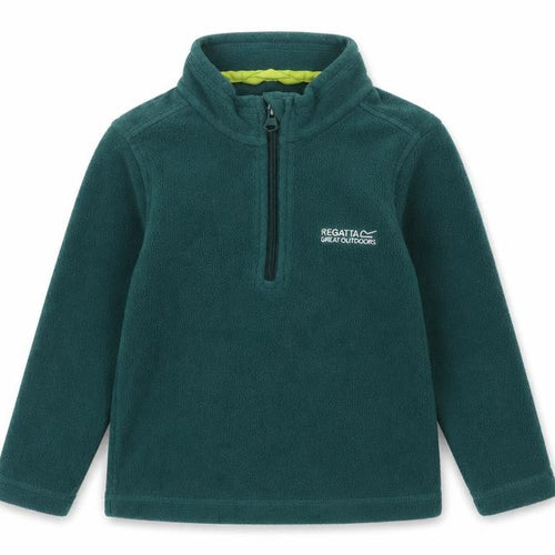 Regatta Boys Green Fleece Henley Sweatshirt 3-4 Years