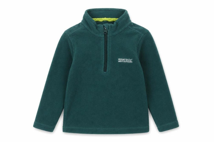 Regatta Boys Green Fleece Henley Sweatshirt 3-4 Years
