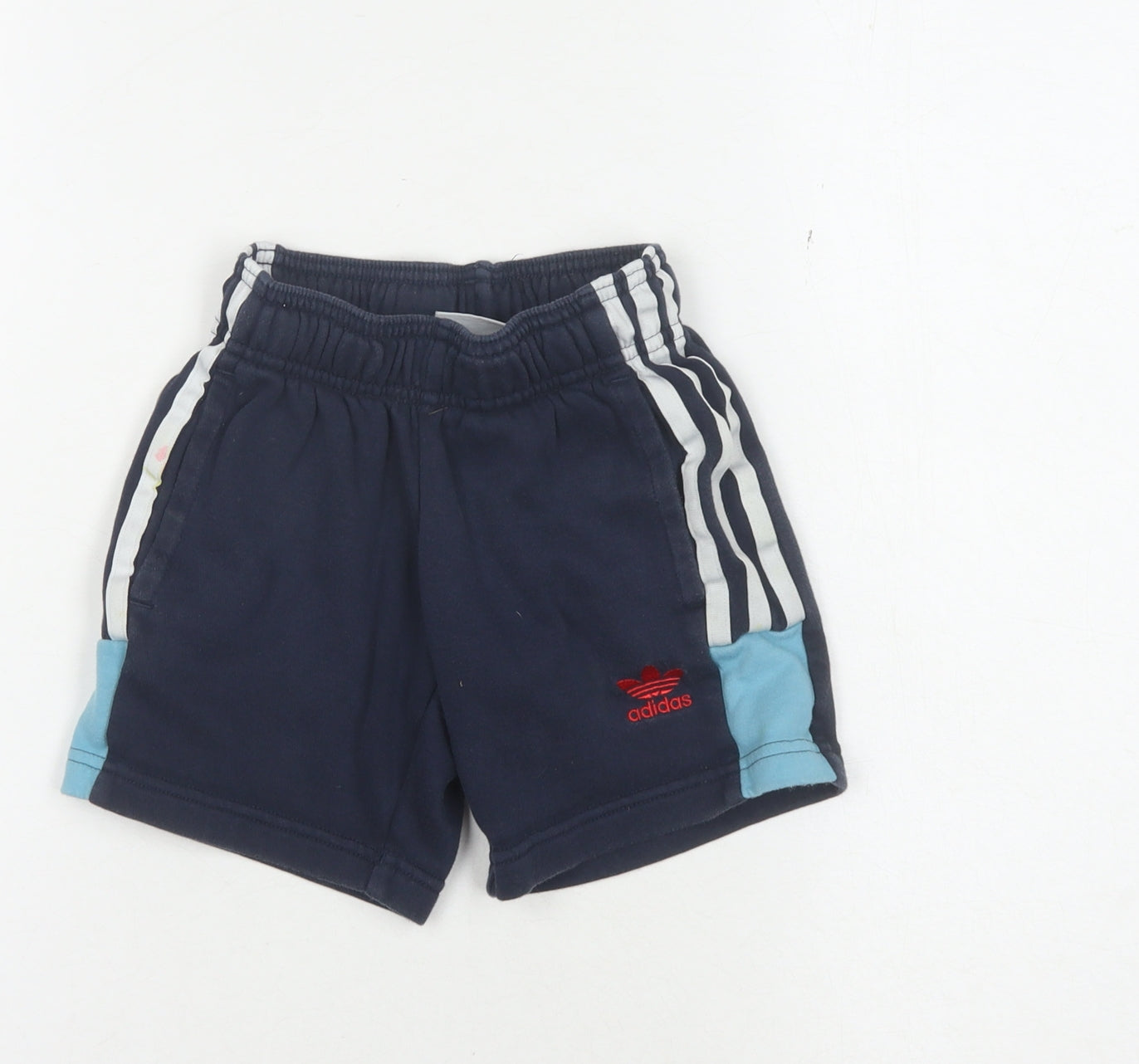 Adidas Boys Athletic Shorts 3-4 Years Blue
