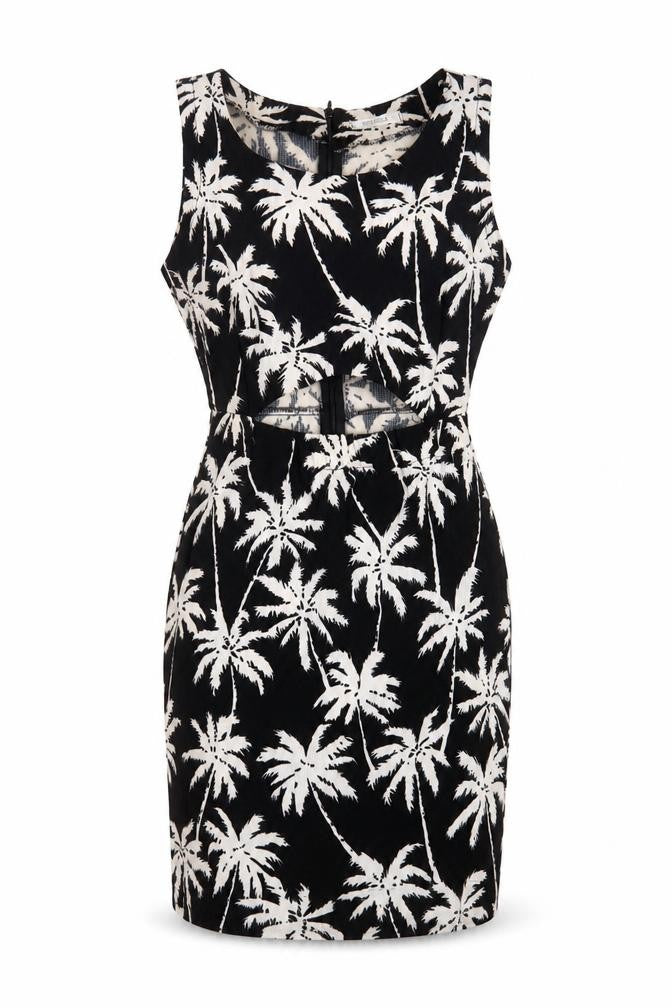 Front view of BASEZOO Women's Black M Sheath Dress