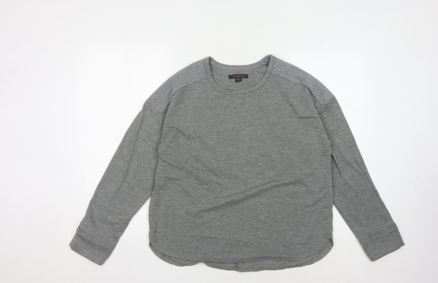 Donna Karan Women's Grey Sweatshirt, L, Crew Neck
