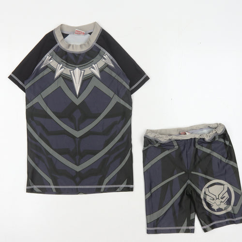 Character.com Boys Black Panther Swim Set 7-8 Years
